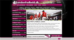 Desktop Screenshot of londonfodbold.dk