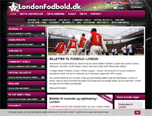 Tablet Screenshot of londonfodbold.dk